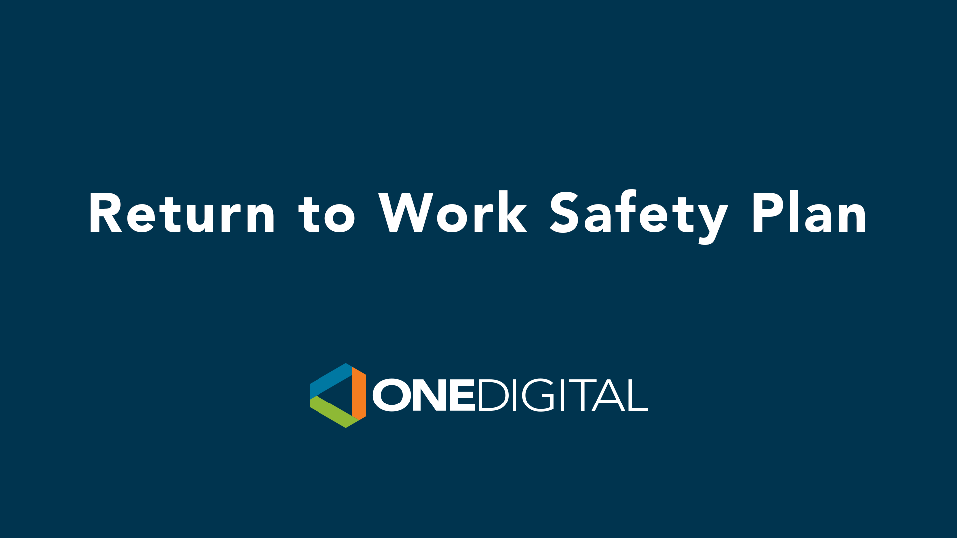 V1: Return to Work Safety Plan