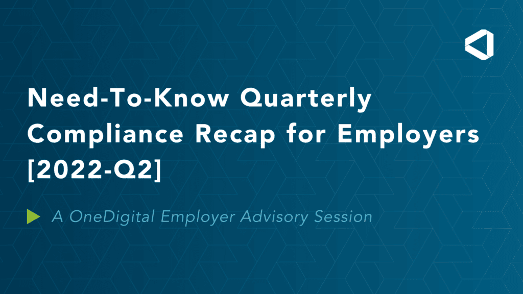 Need-To-Know Quarterly Compliance Recap for Empl